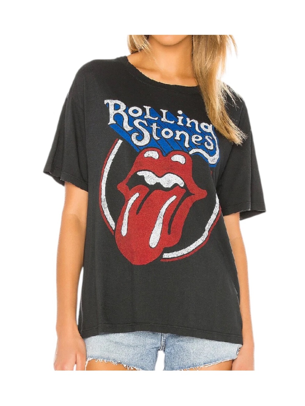 REVOLVE Daydreamer Rolling Stones Top Tee Shirt Size L